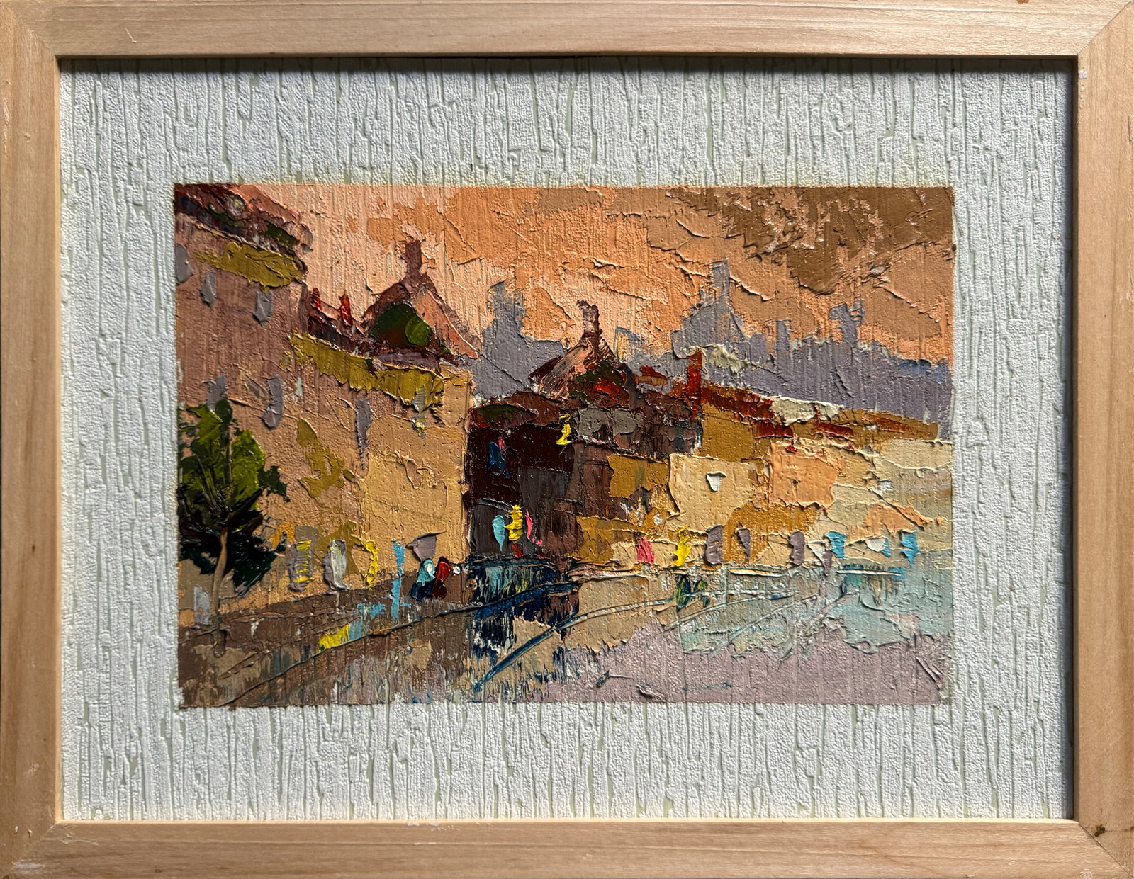 Oil painting with frame evening K. Leonid: Title: Oil painting with frame evening K. Leonid Description: 477KK Painter: K. Leonid S?ze: 30x40 cm/ 11.81x15.74 inches Size without frame: 20x30 cm/ 7.87x11.81 inches Components: oil, paper,
