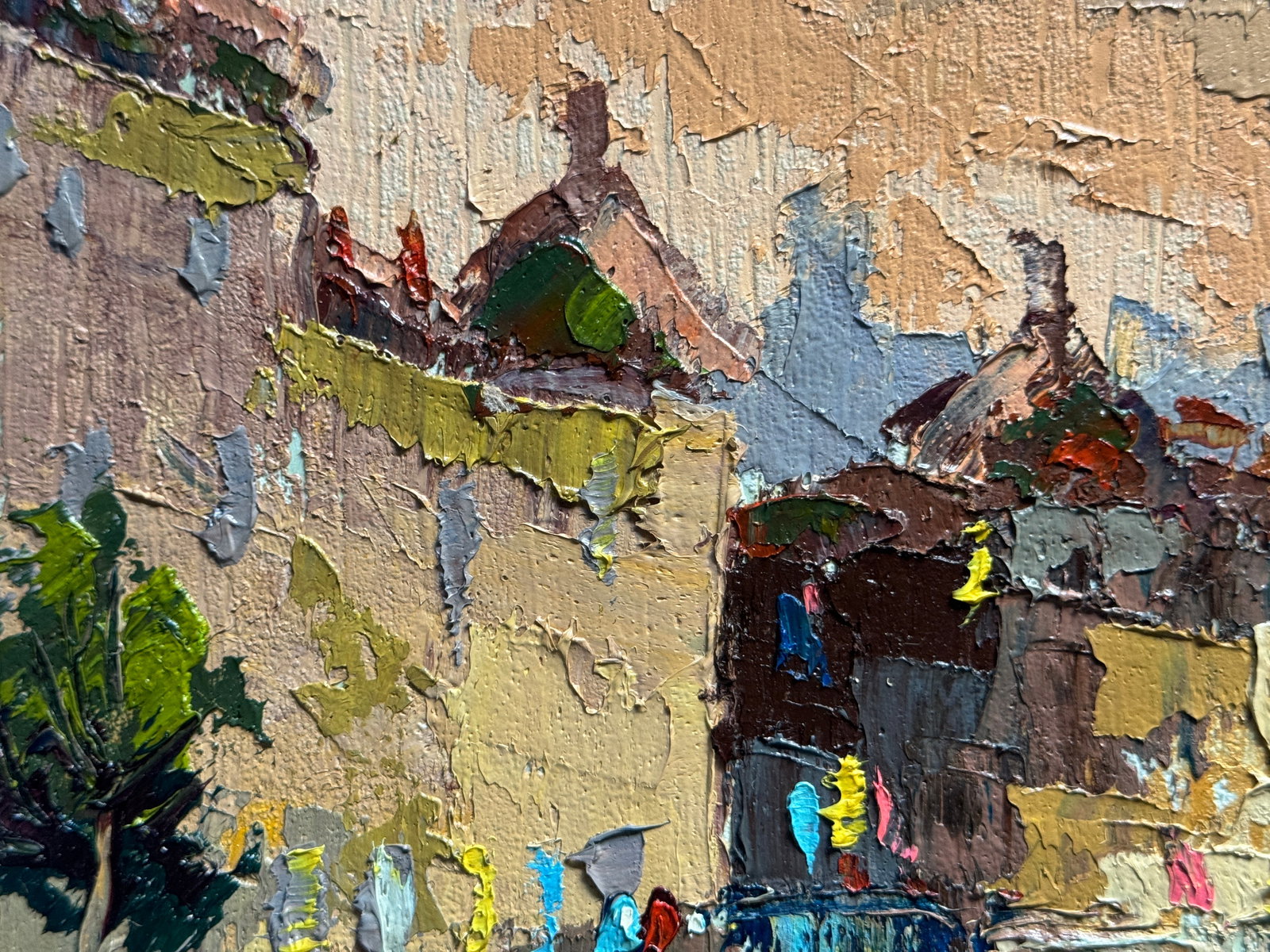 Oil painting with frame evening K. Leonid - 2