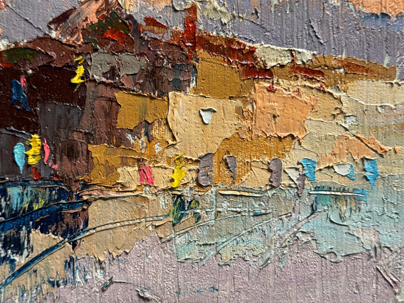 Oil painting with frame evening K. Leonid - 4