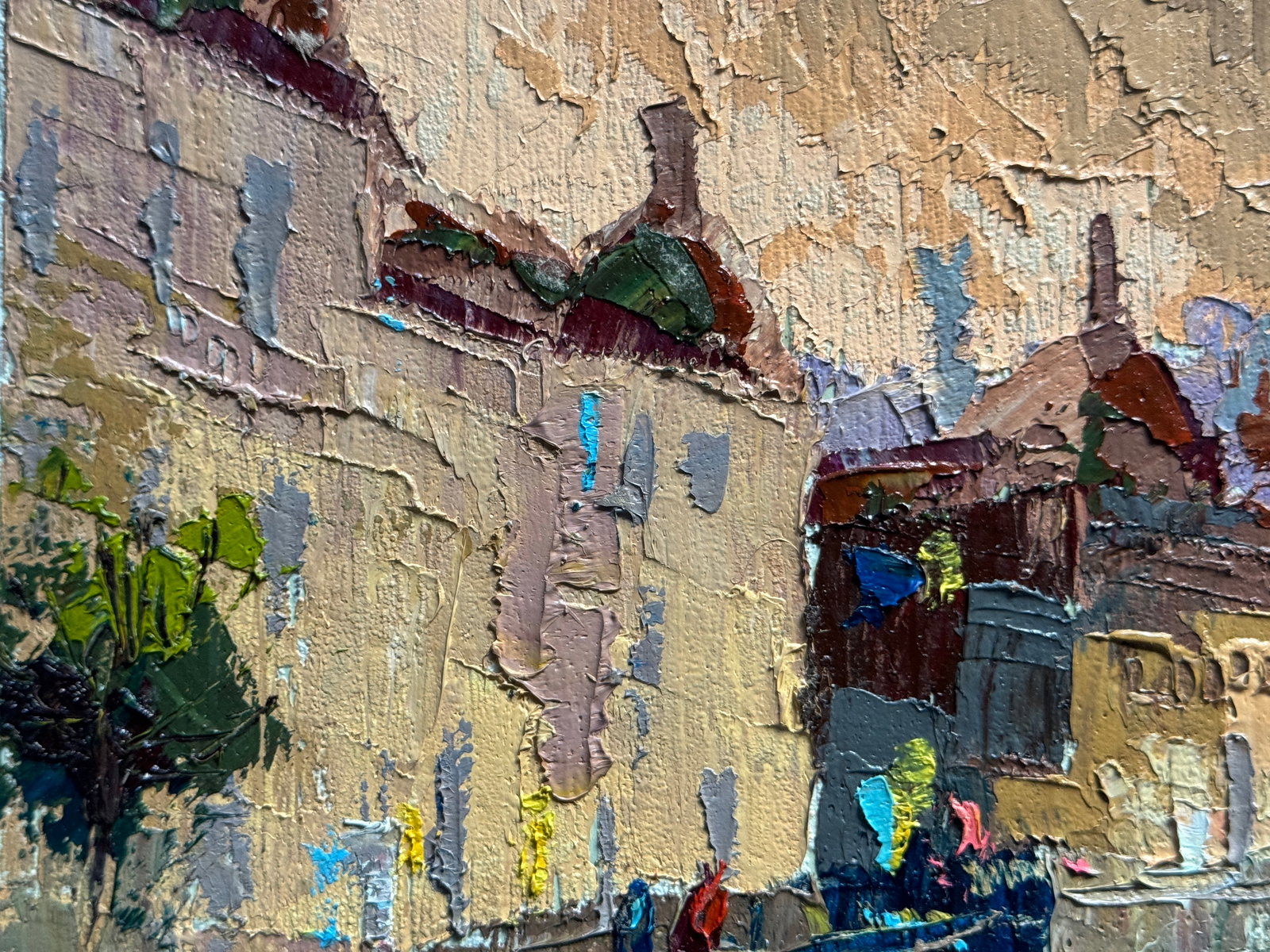 Oil painting with frame evening K. Leonid - 2