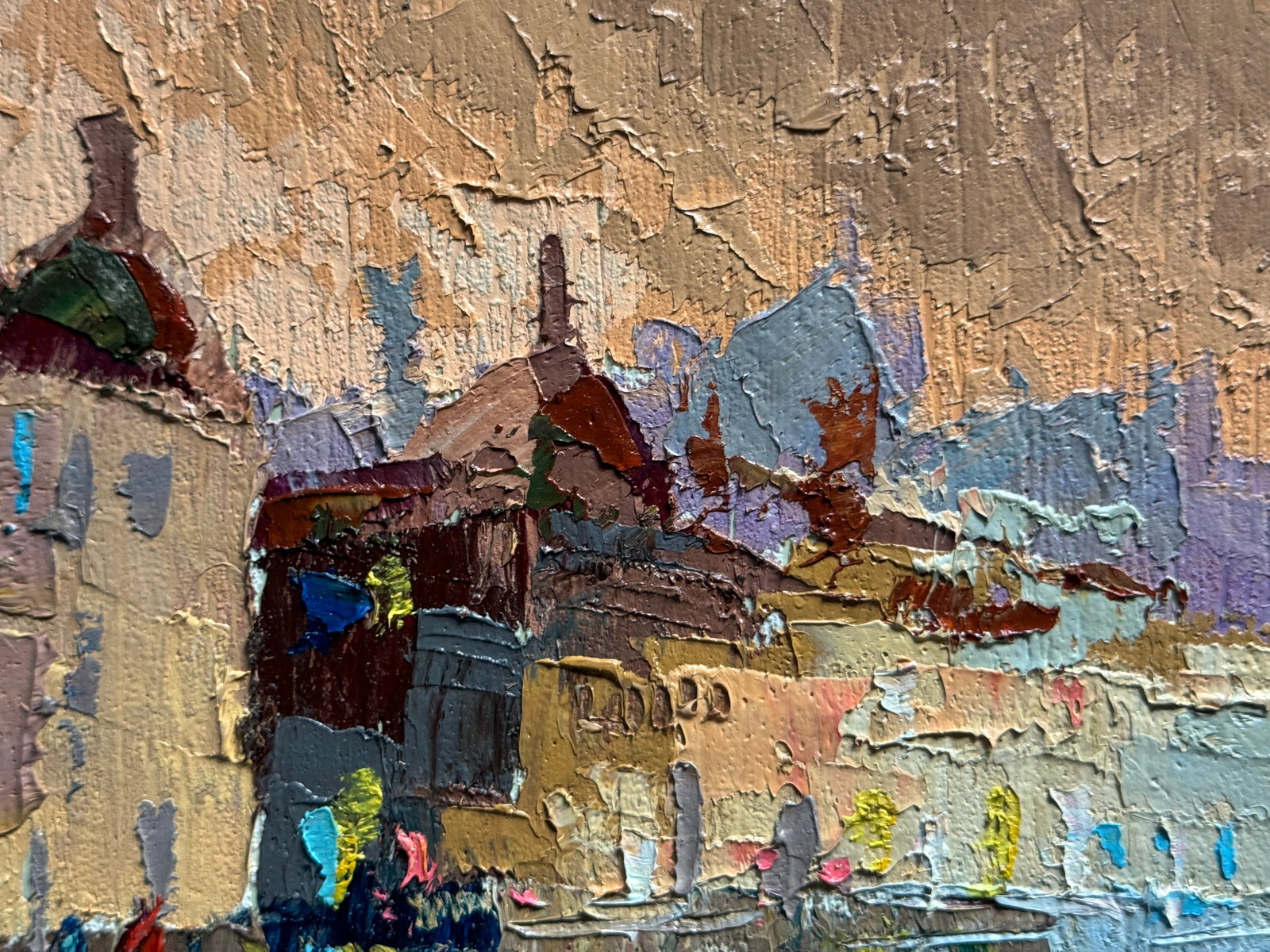 Oil painting with frame evening K. Leonid - 3