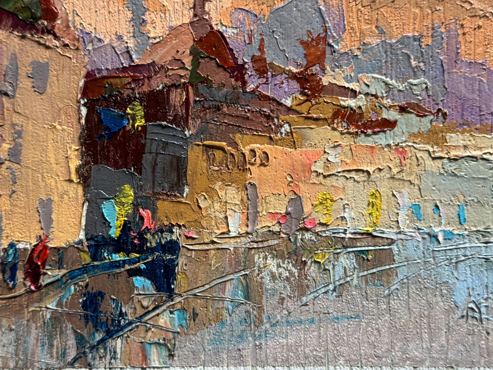 Oil painting with frame evening K. Leonid - 4