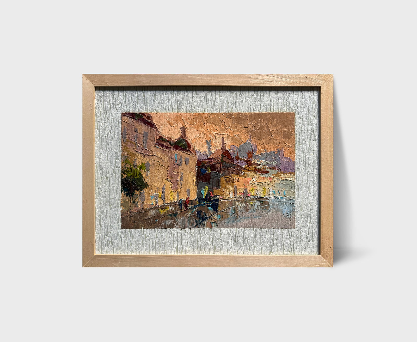 Oil painting with frame evening K. Leonid - 7