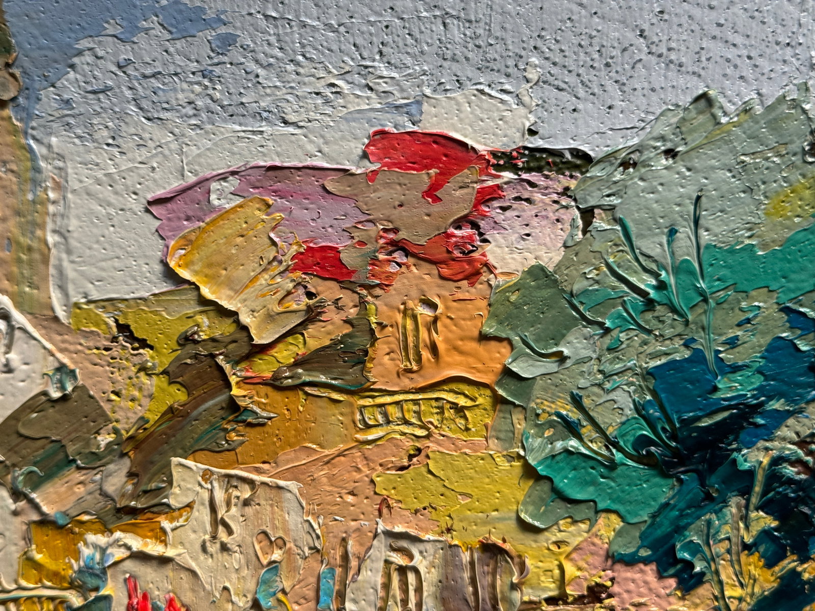 Oil painting with frame square in lviv K. Leonid - 3