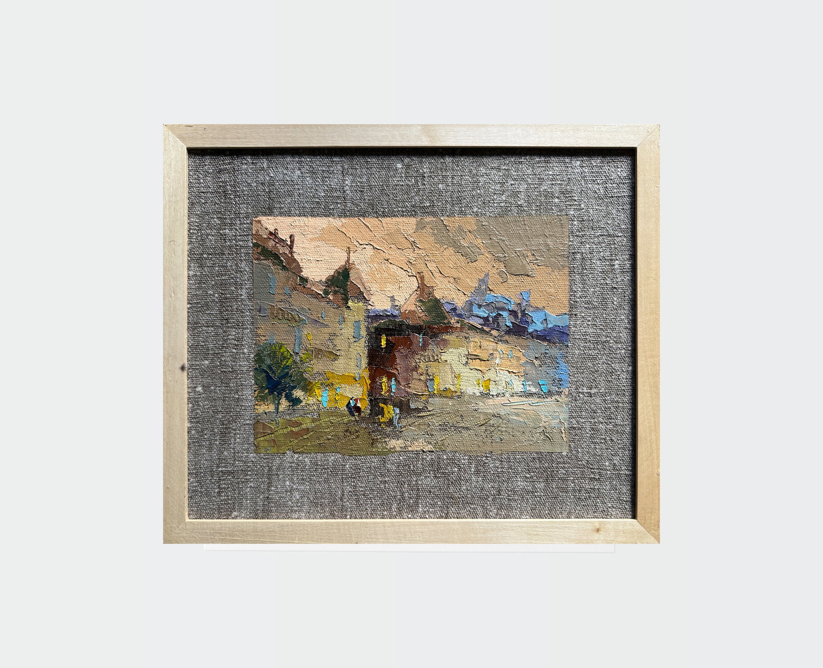 Oil painting with frame City K. Leonid - 2