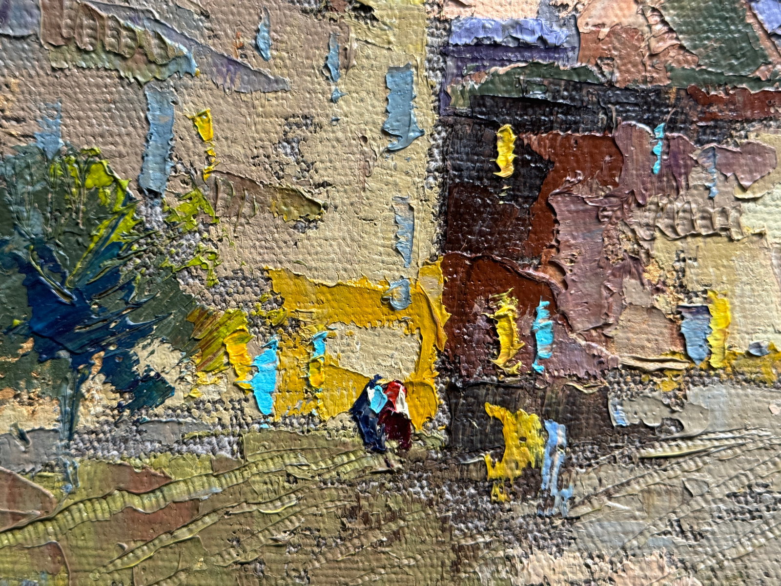 Oil painting with frame City K. Leonid - 4