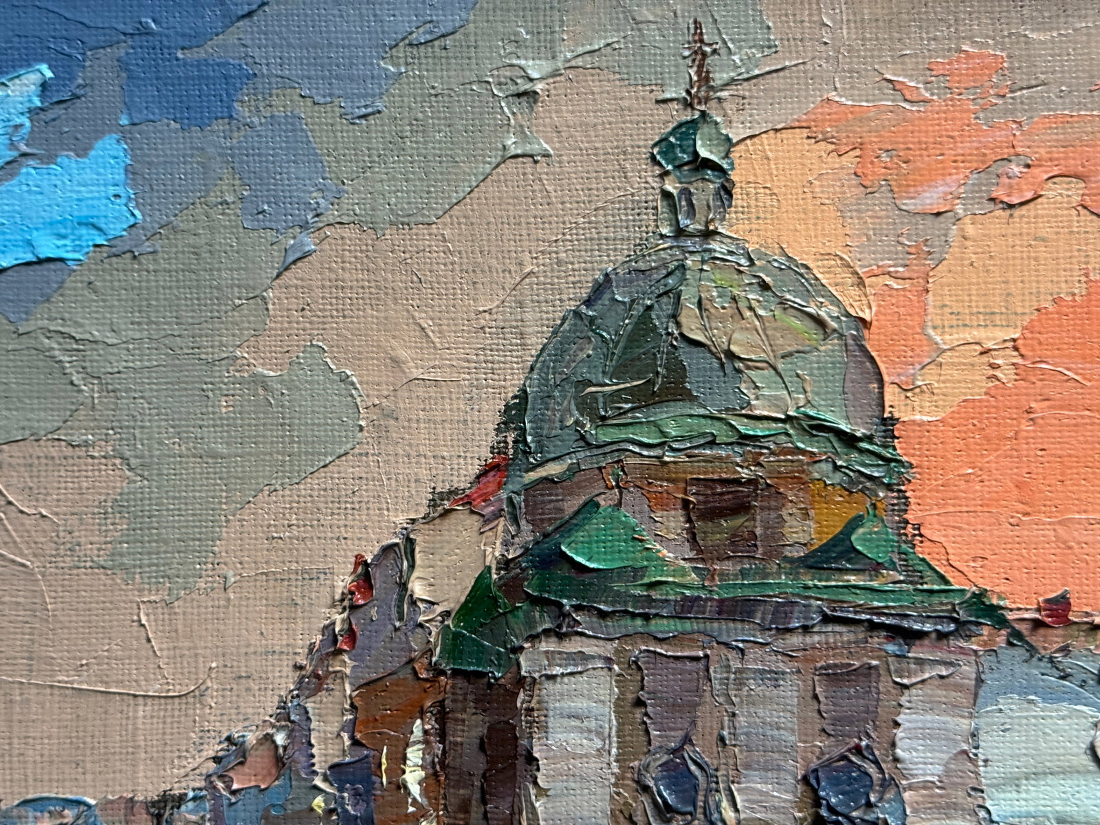 Oil painting with frame Boim chapel in Lviv K. Leonid - 3