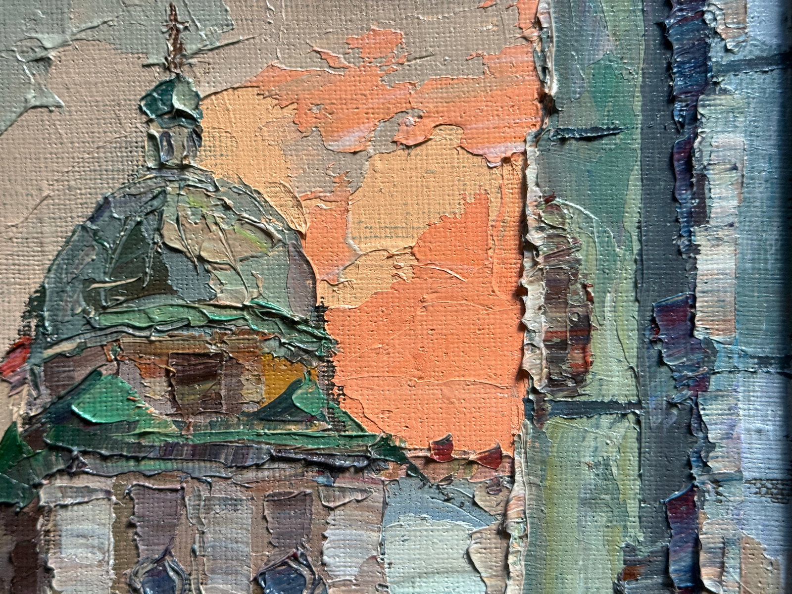 Oil painting with frame Boim chapel in Lviv K. Leonid - 4