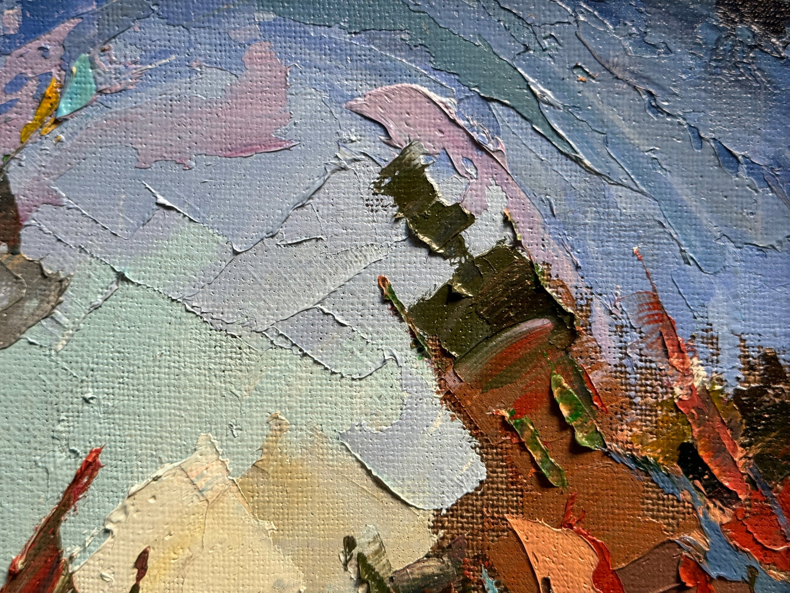 Oil painting with frame night Lviv K. Leonid - 4