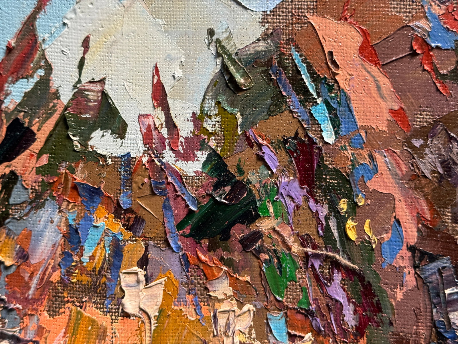 Oil painting with frame night Lviv K. Leonid - 5