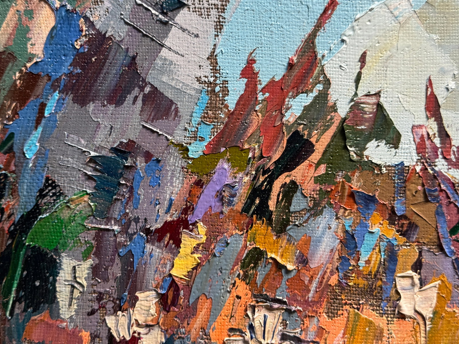 Oil painting with frame night Lviv K. Leonid - 6