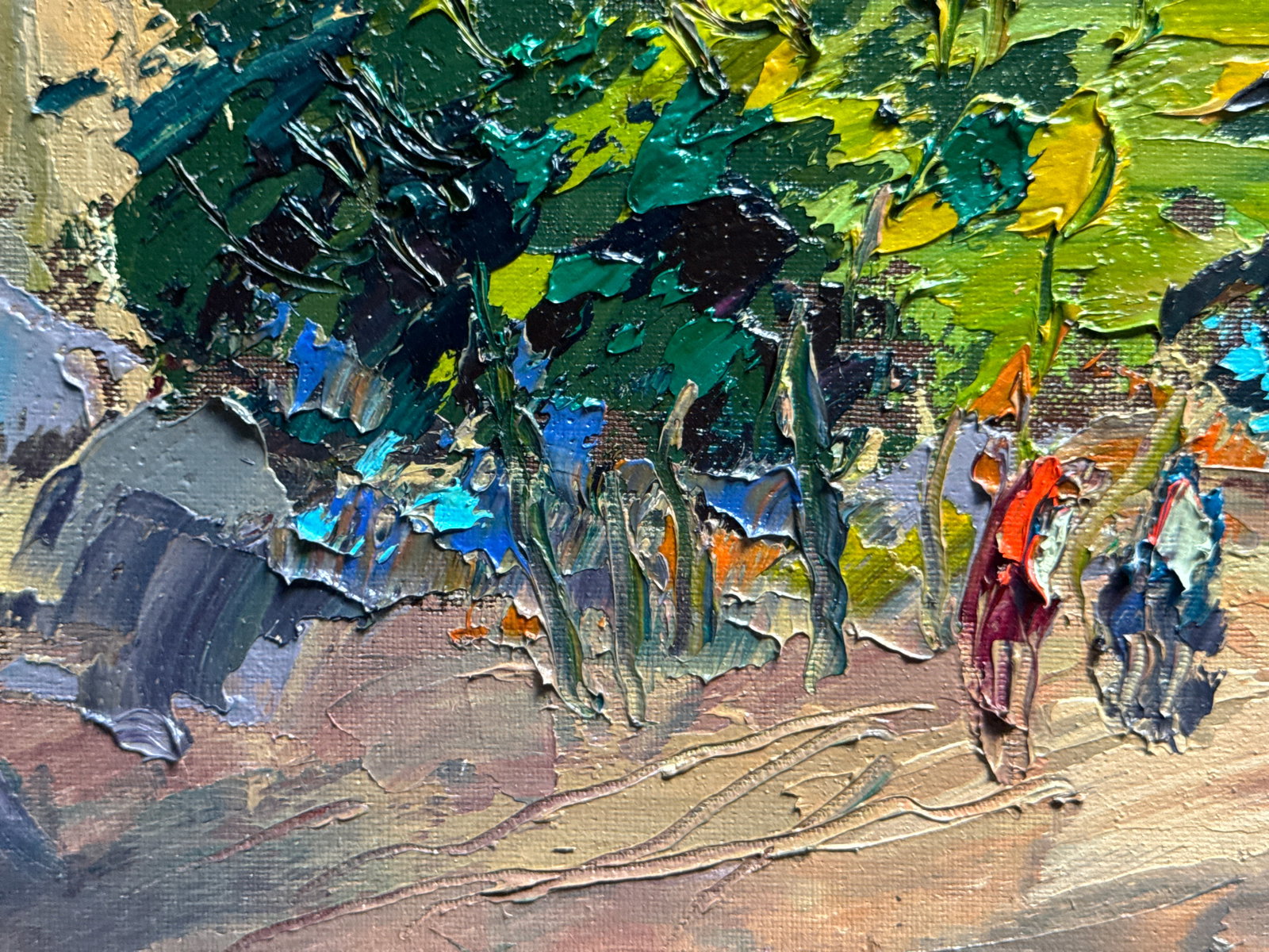 Oil painting with frame Lviv Bernardine Monastery in the evening K. Leonid - 5