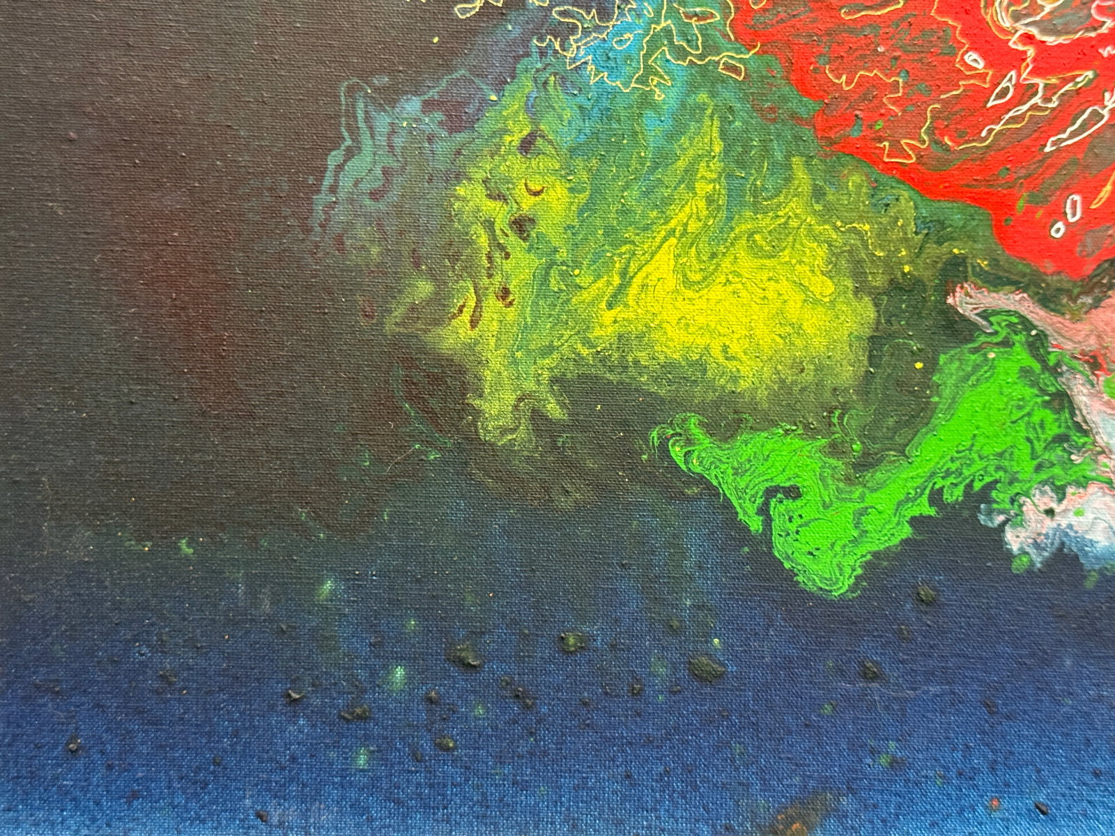 Abstract Oil painting with frame Pegasus K. Leonid - 5