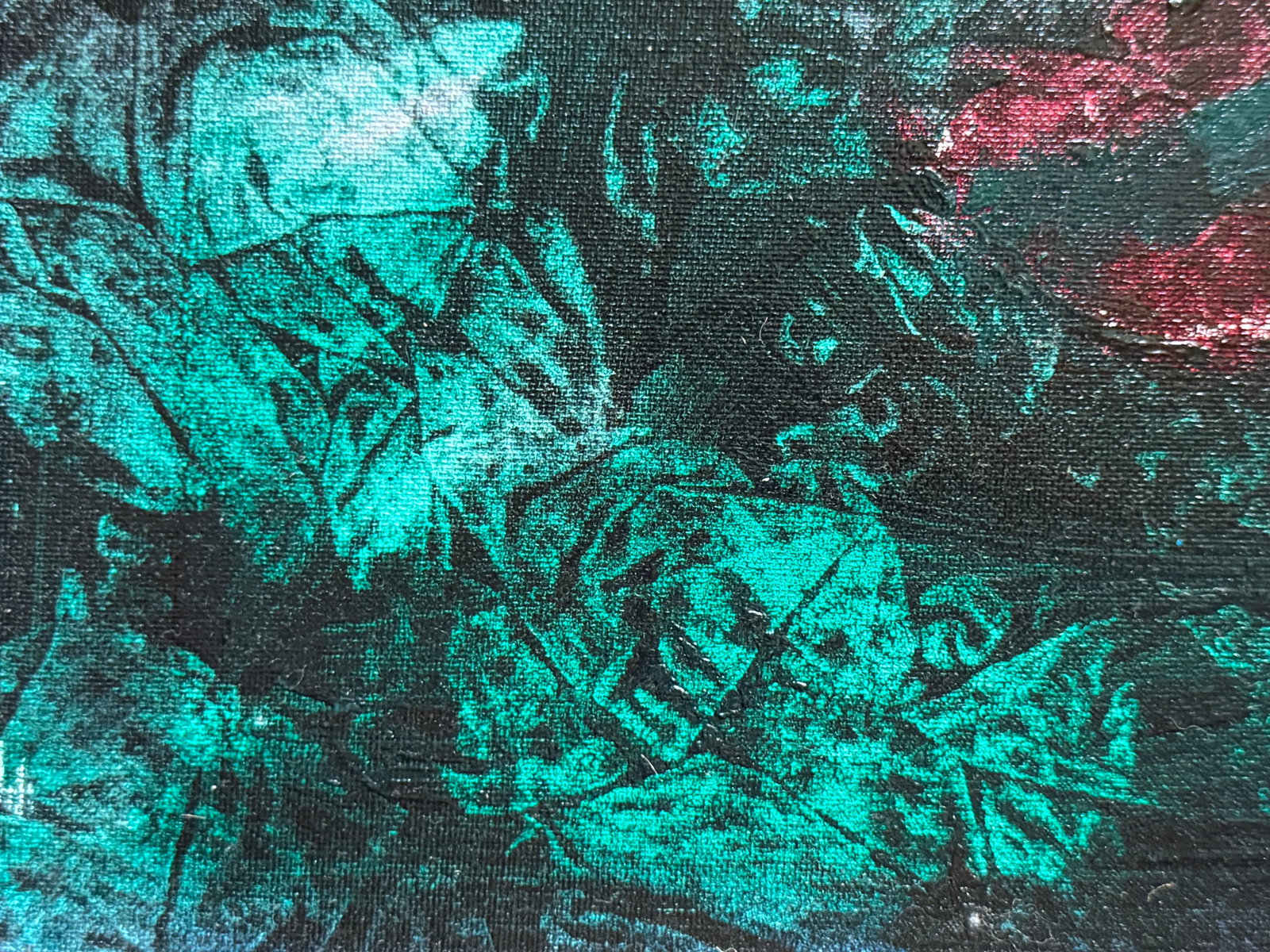 Abstract Oil painting with frame taming K. Leonid - 5