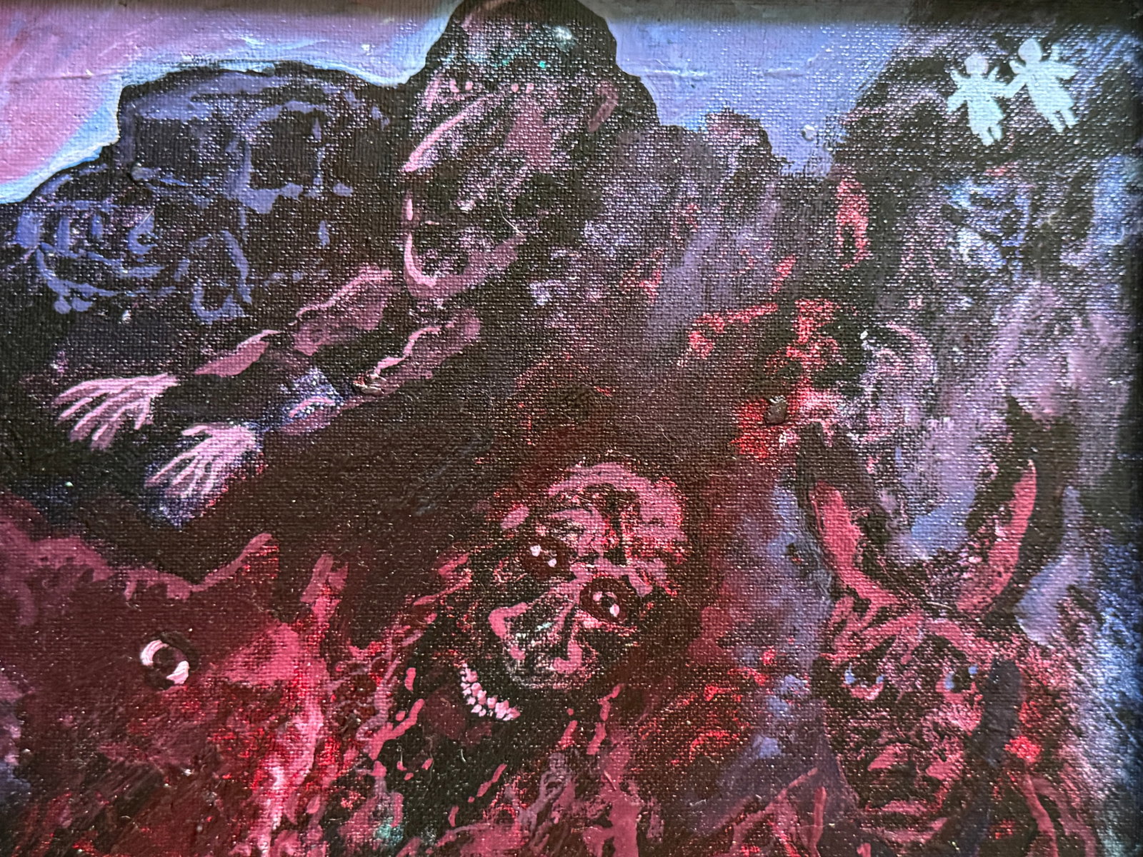 Abstract Oil painting with frame taming K. Leonid - 9