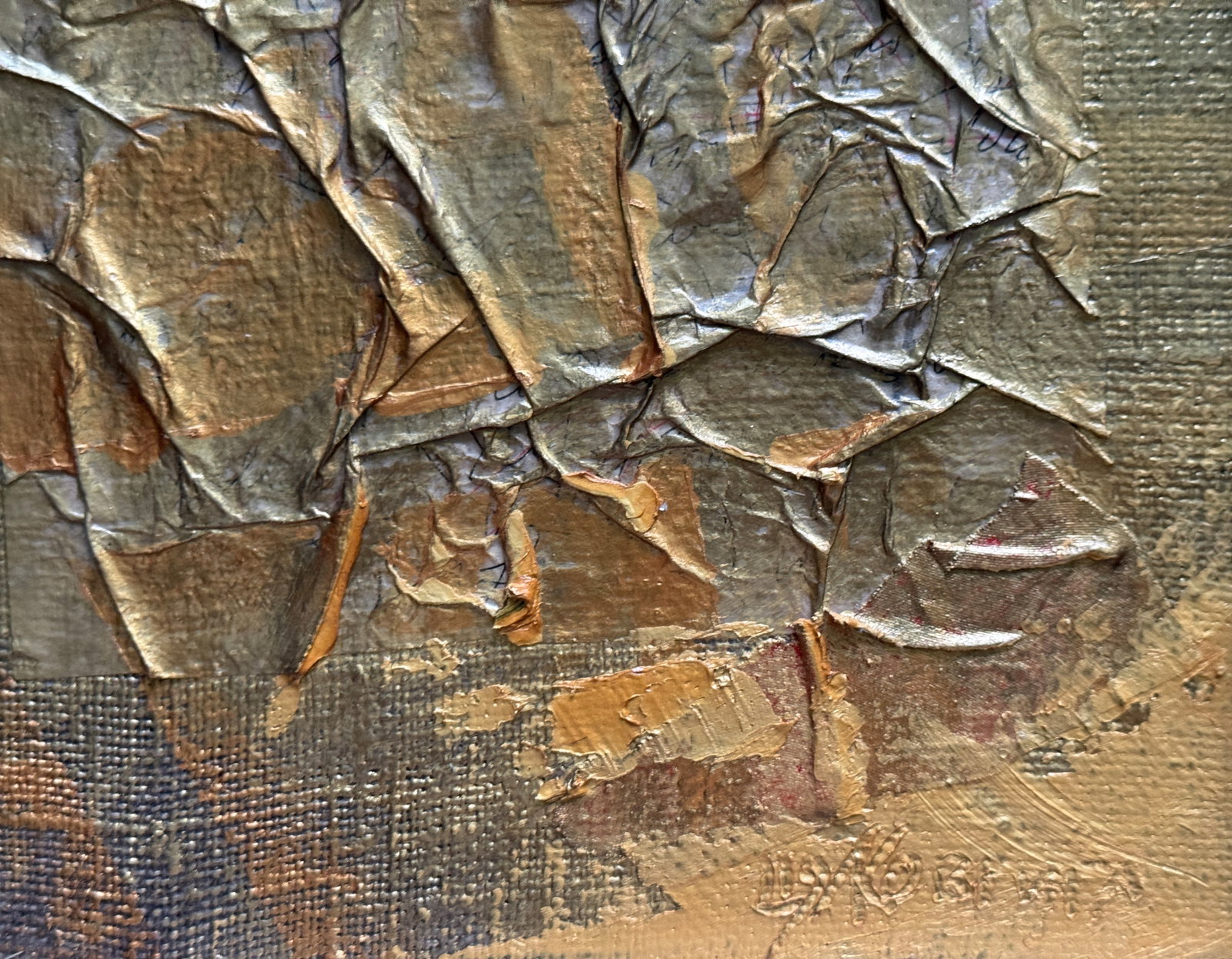 Perception of the author's technique Oil painting with frame Gold K. Leonid - 6