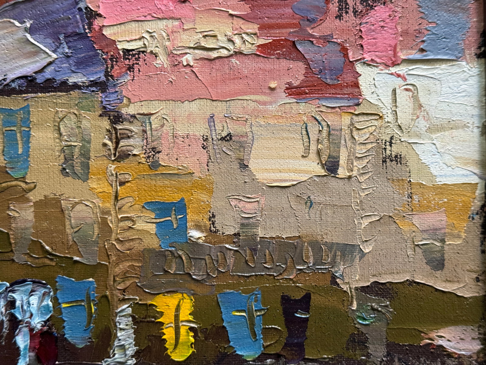 Oil painting with farme Lviv Market Square K. Leonid - 4