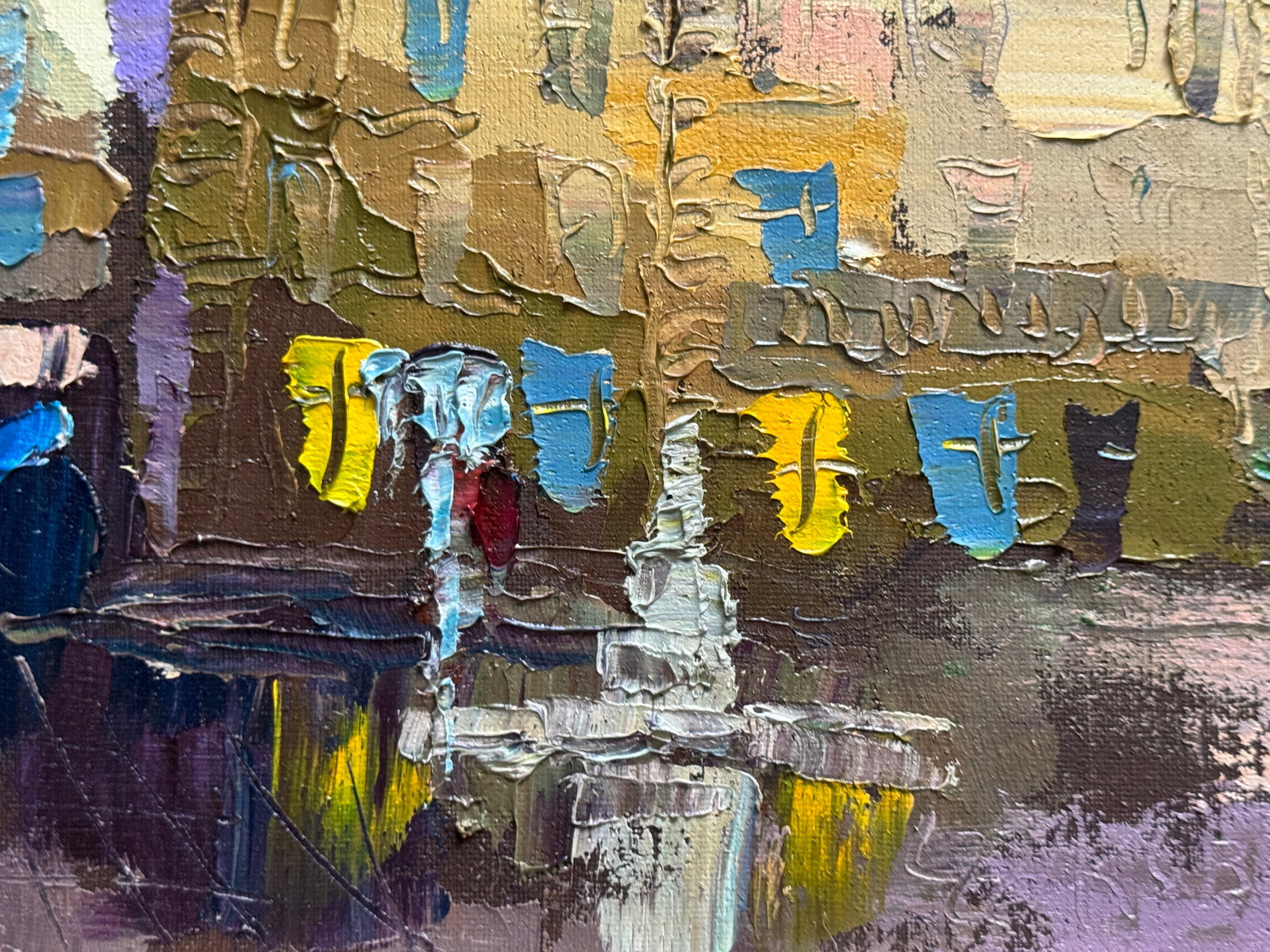 Oil painting with farme Lviv Market Square K. Leonid - 7