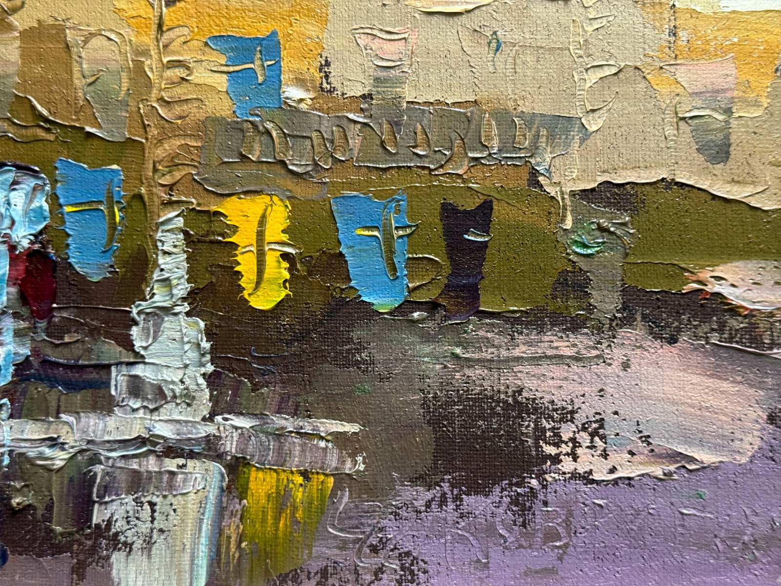 Oil painting with farme Lviv Market Square K. Leonid - 8