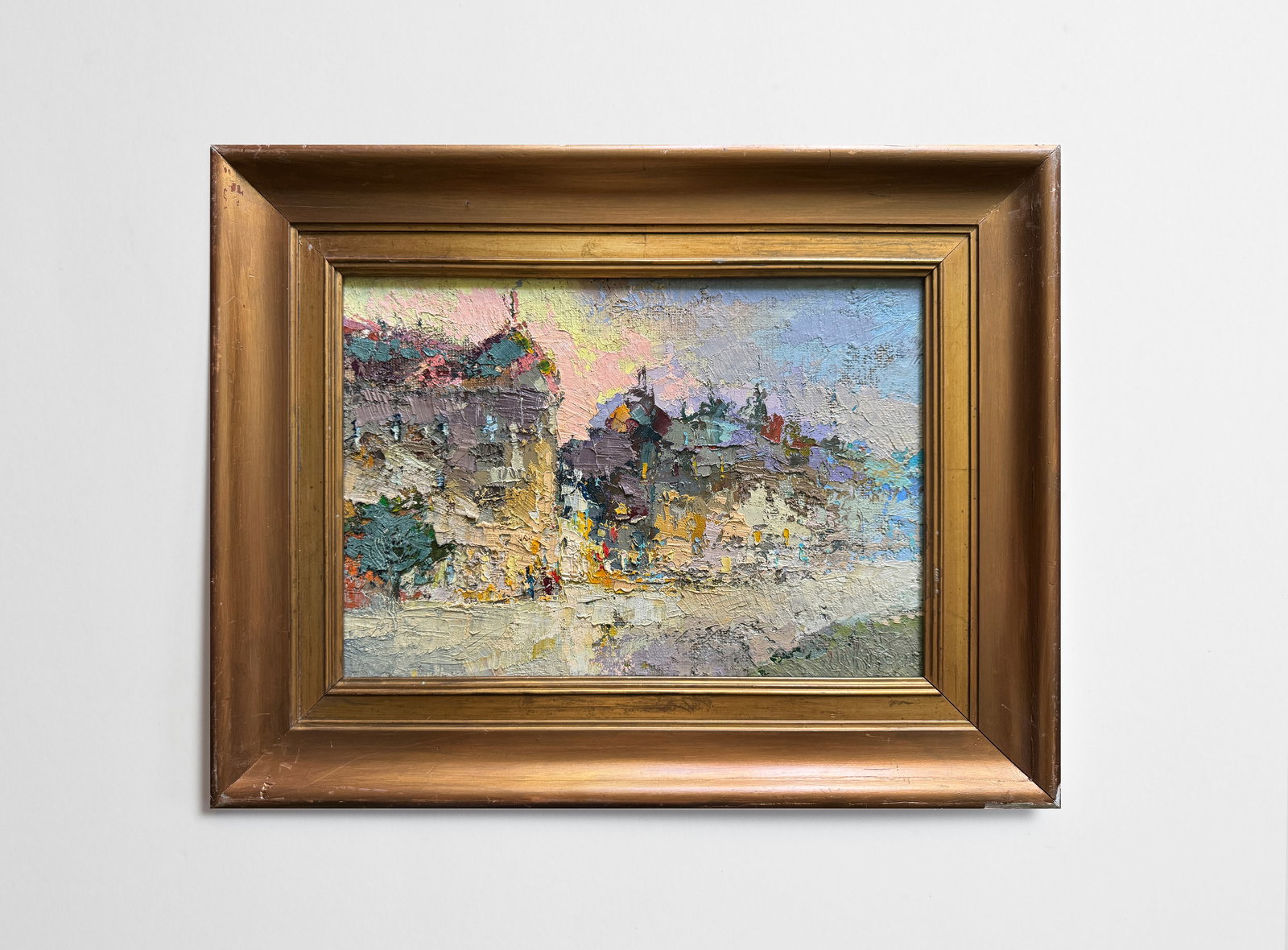 Oil painting with frame Cityscape K. Leonid - 2