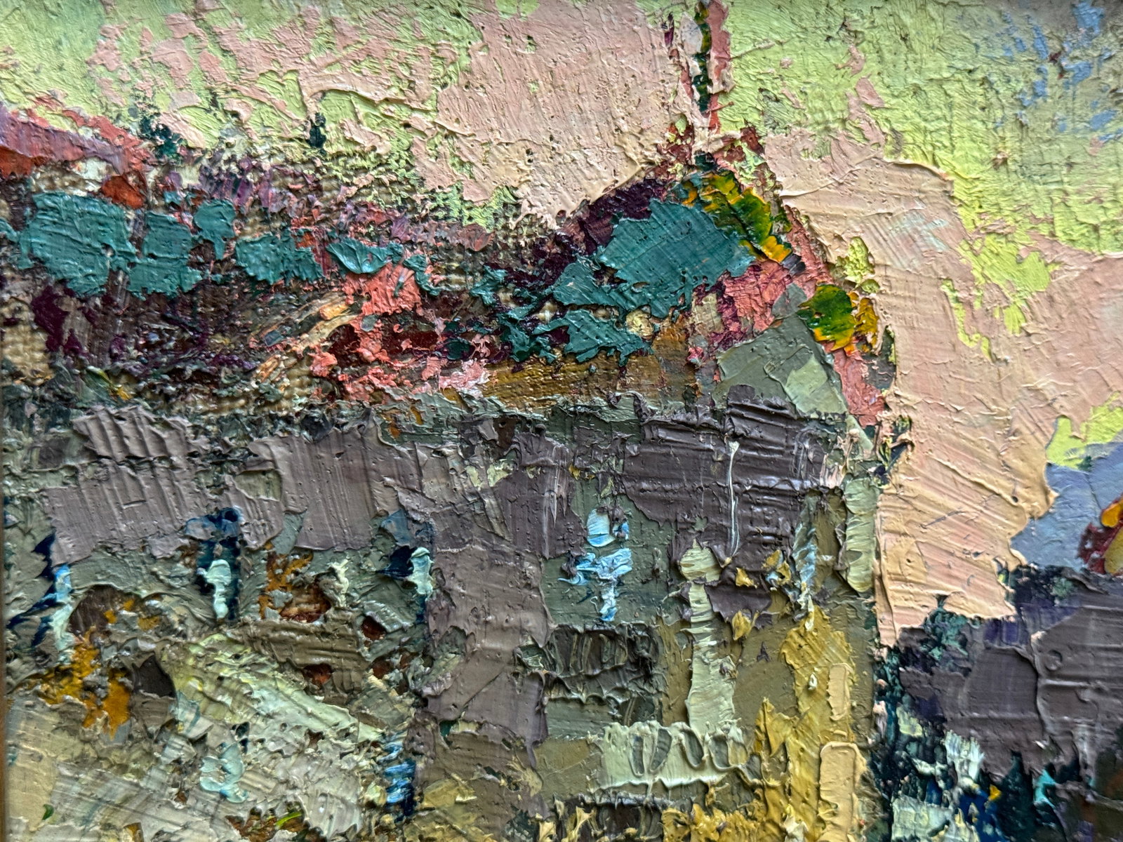 Oil painting with frame Cityscape K. Leonid - 3