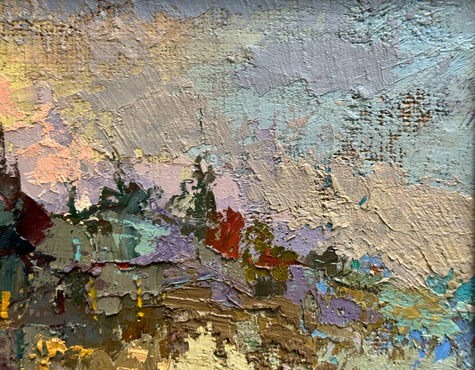 Oil painting with frame Cityscape K. Leonid - 5
