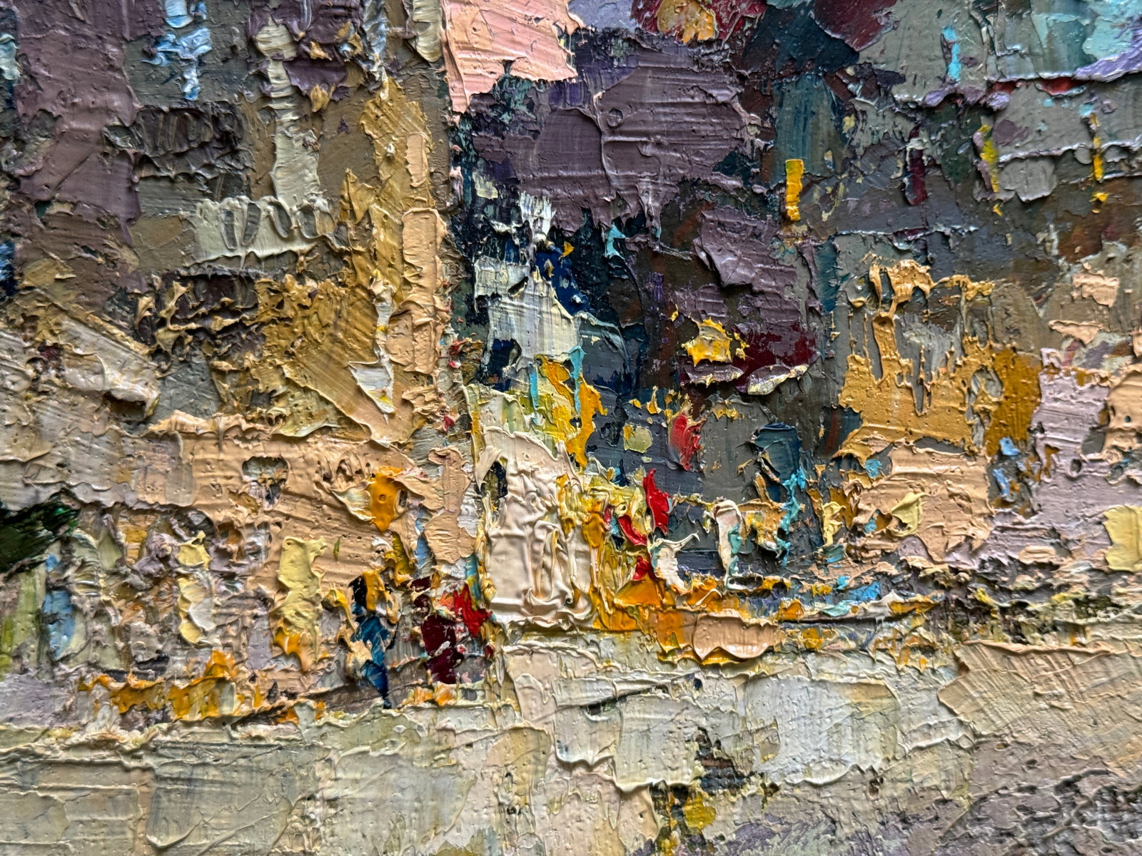 Oil painting with frame Cityscape K. Leonid - 7