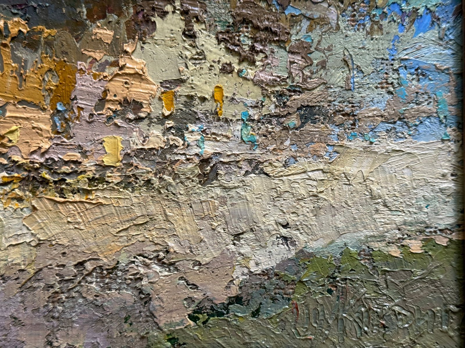 Oil painting with frame Cityscape K. Leonid - 9