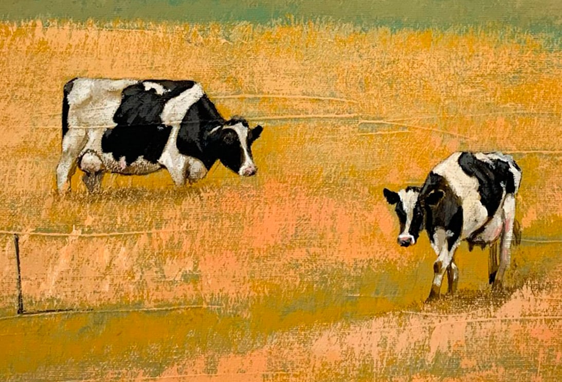 Oil painting Cows Ukrainian painter - 4