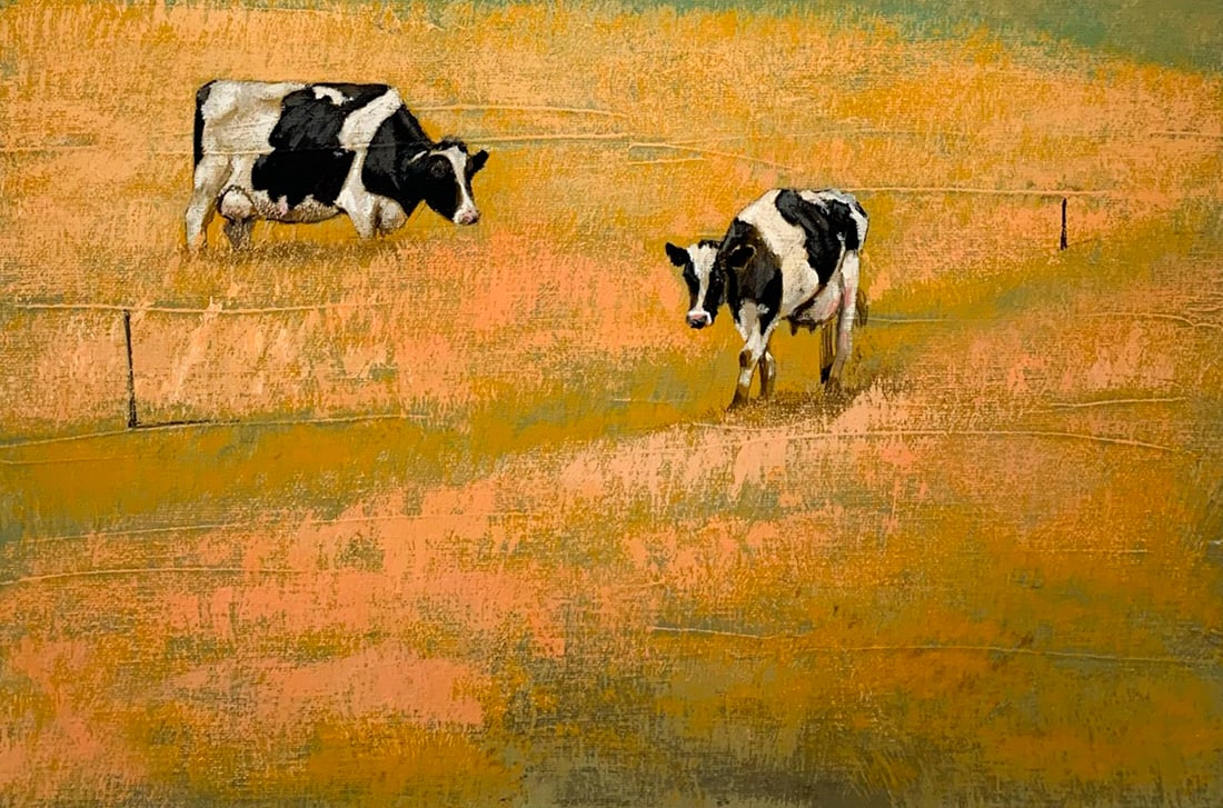 Oil painting Cows Ukrainian painter - 9