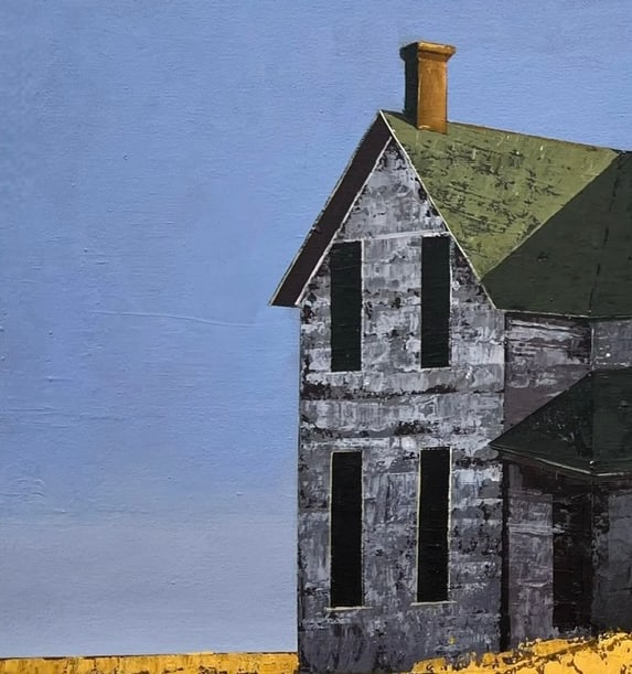 Oil painting House Ukrainian painter - 10