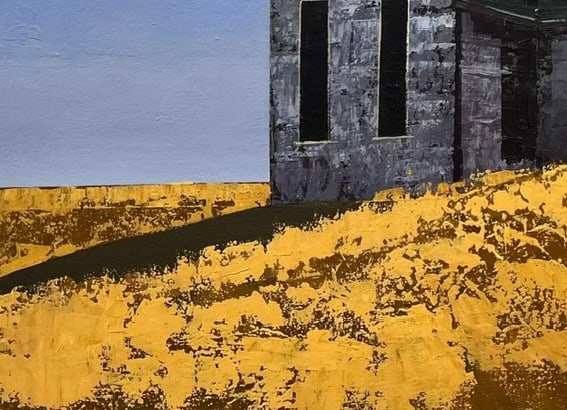 Oil painting House Ukrainian painter - 2