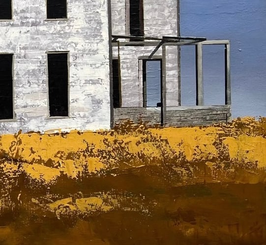 Oil painting House Ukrainian painter - 3
