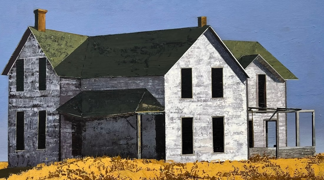 Oil painting House Ukrainian painter - 7