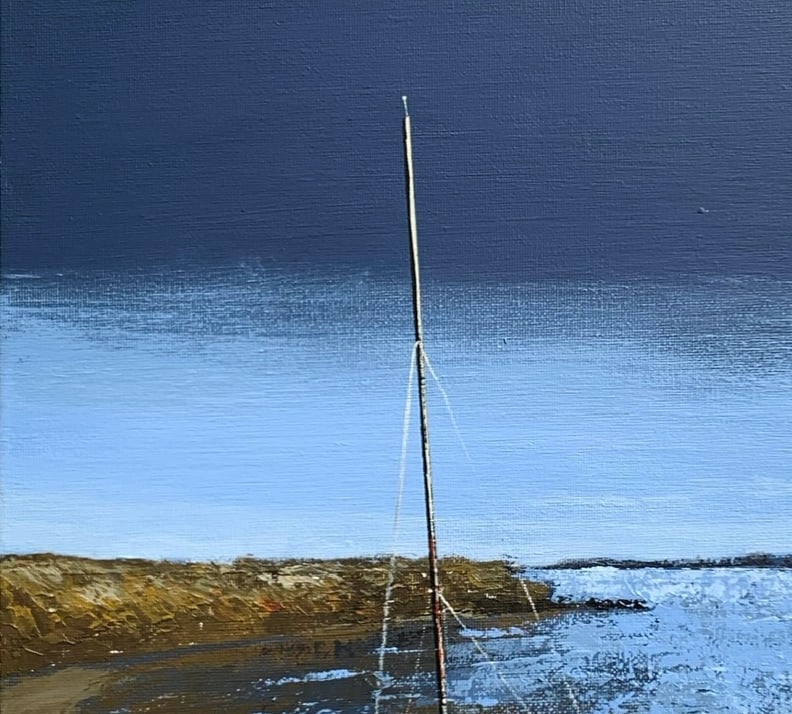 Oil painting Boat on the beach Ukrainian painter - 9