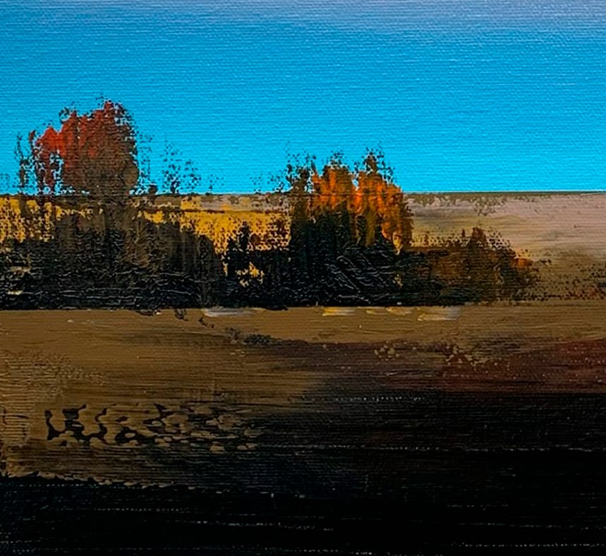 Oil painting Rural horizon Ukrainian painter - 2