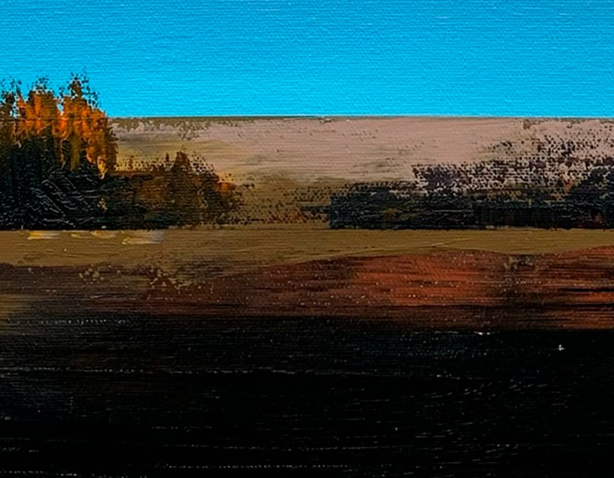 Oil painting Rural horizon Ukrainian painter - 4
