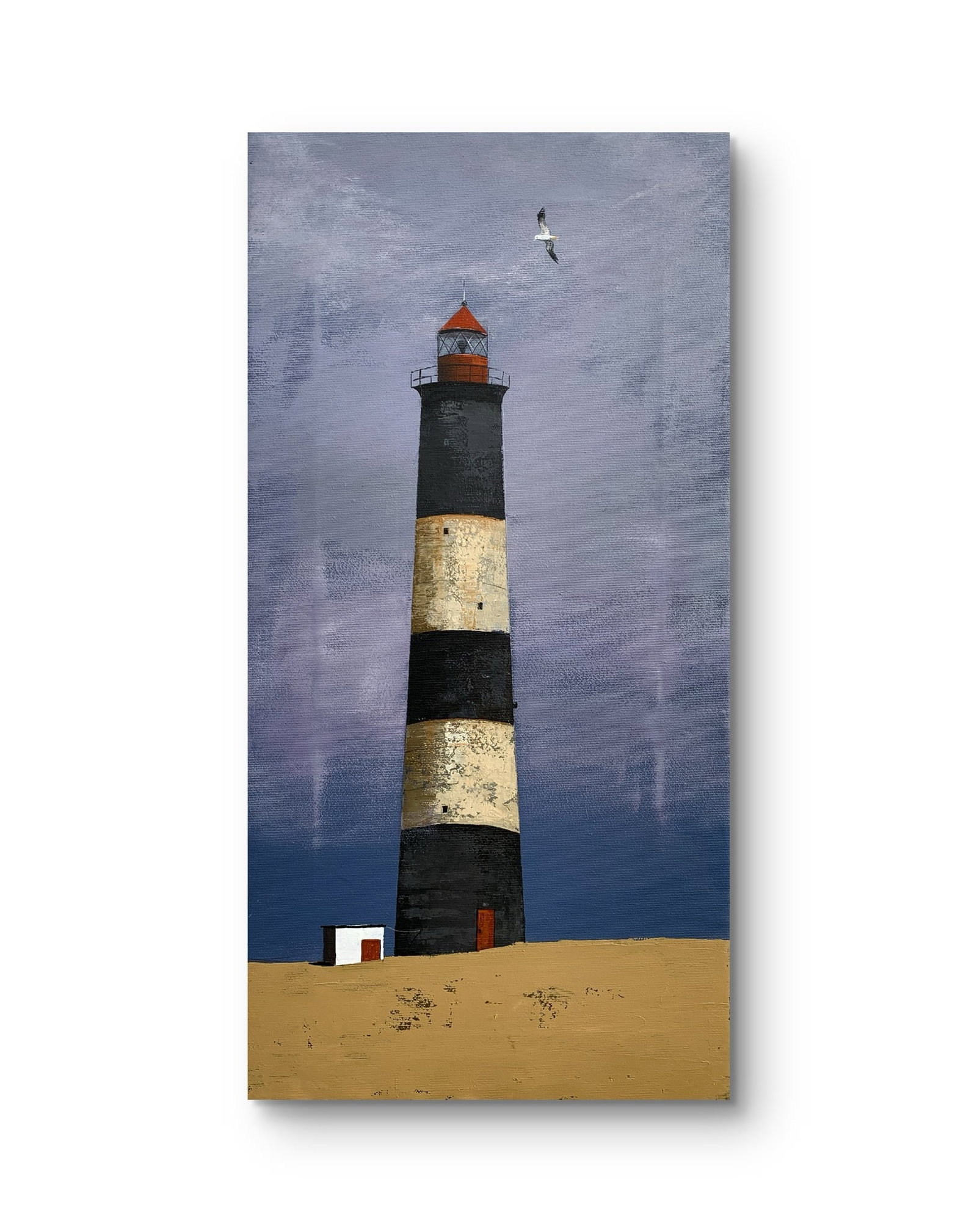 Oil painting Lighthouse Ukrainian painter - 11