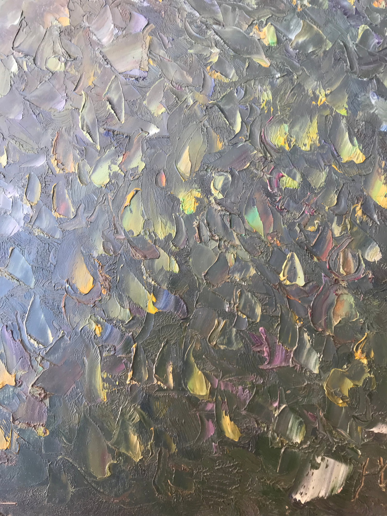 Abstract Oil painting Old pear Onyshchenko - 9