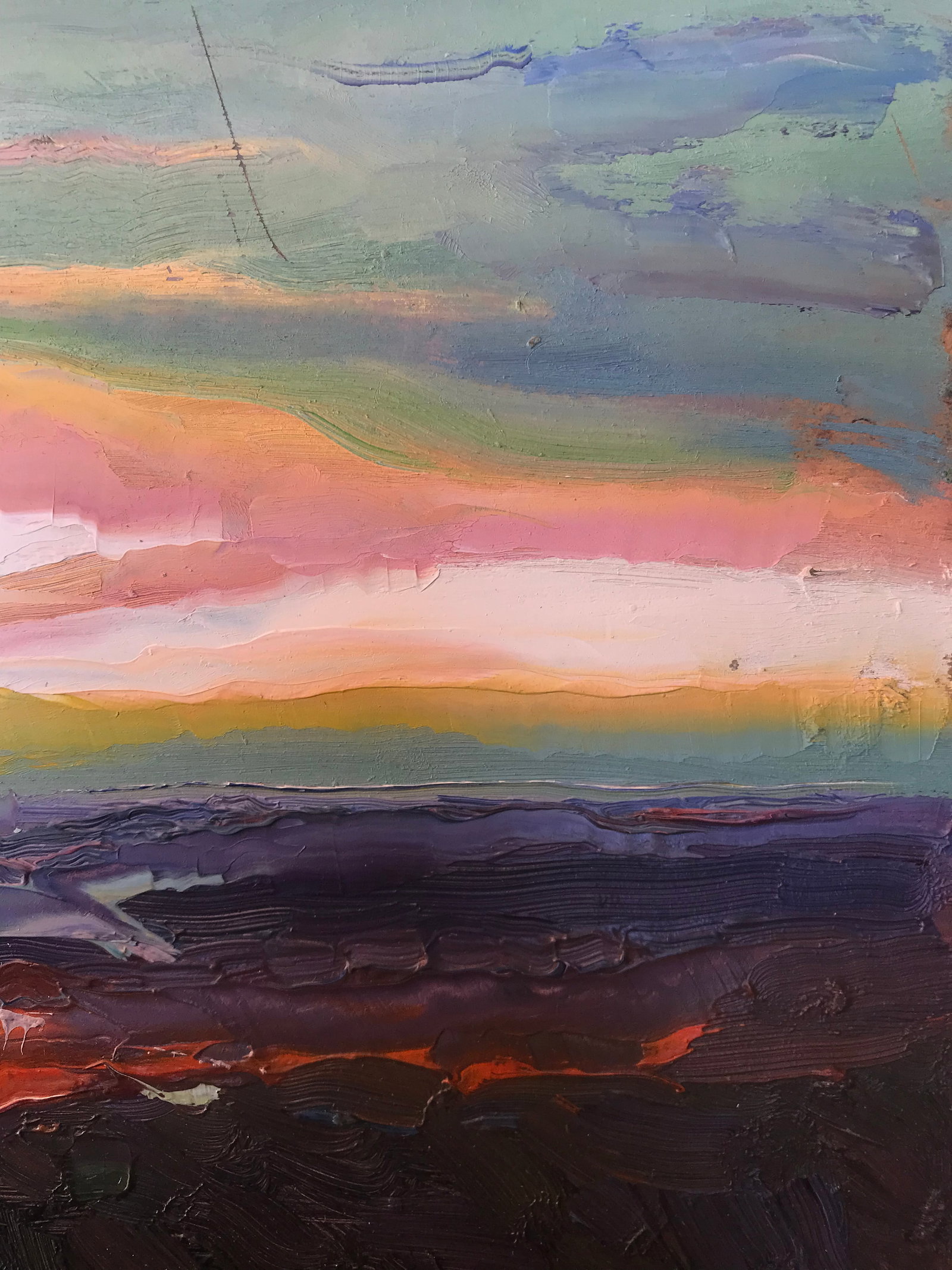 Abstract Oil painting Evening in Poltava Onyshchenko - 10