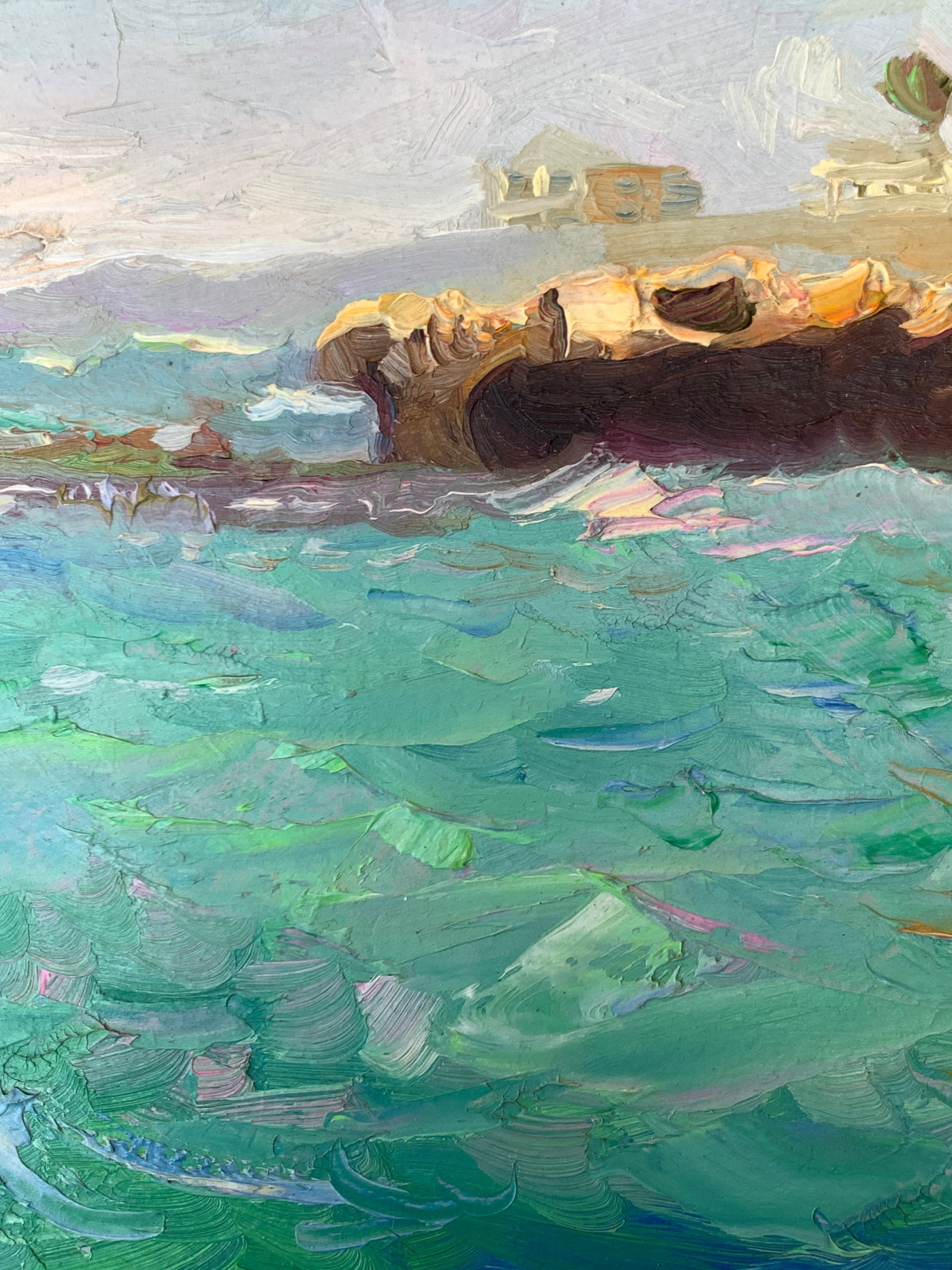 Oil painting Mediterranean coast Onyshchenko - 5