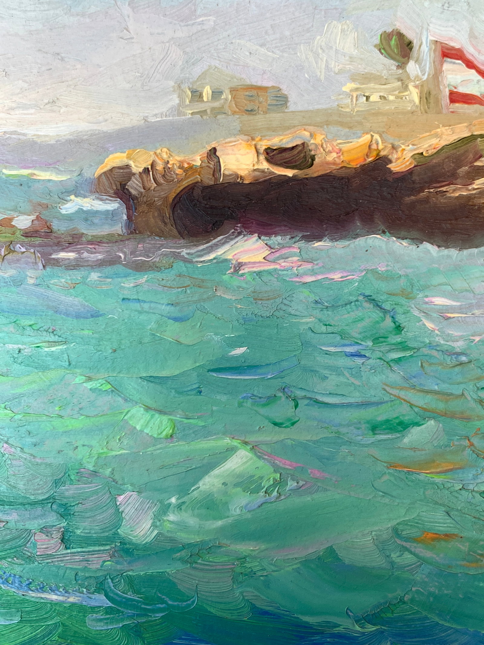 Oil painting Mediterranean coast Onyshchenko - 6