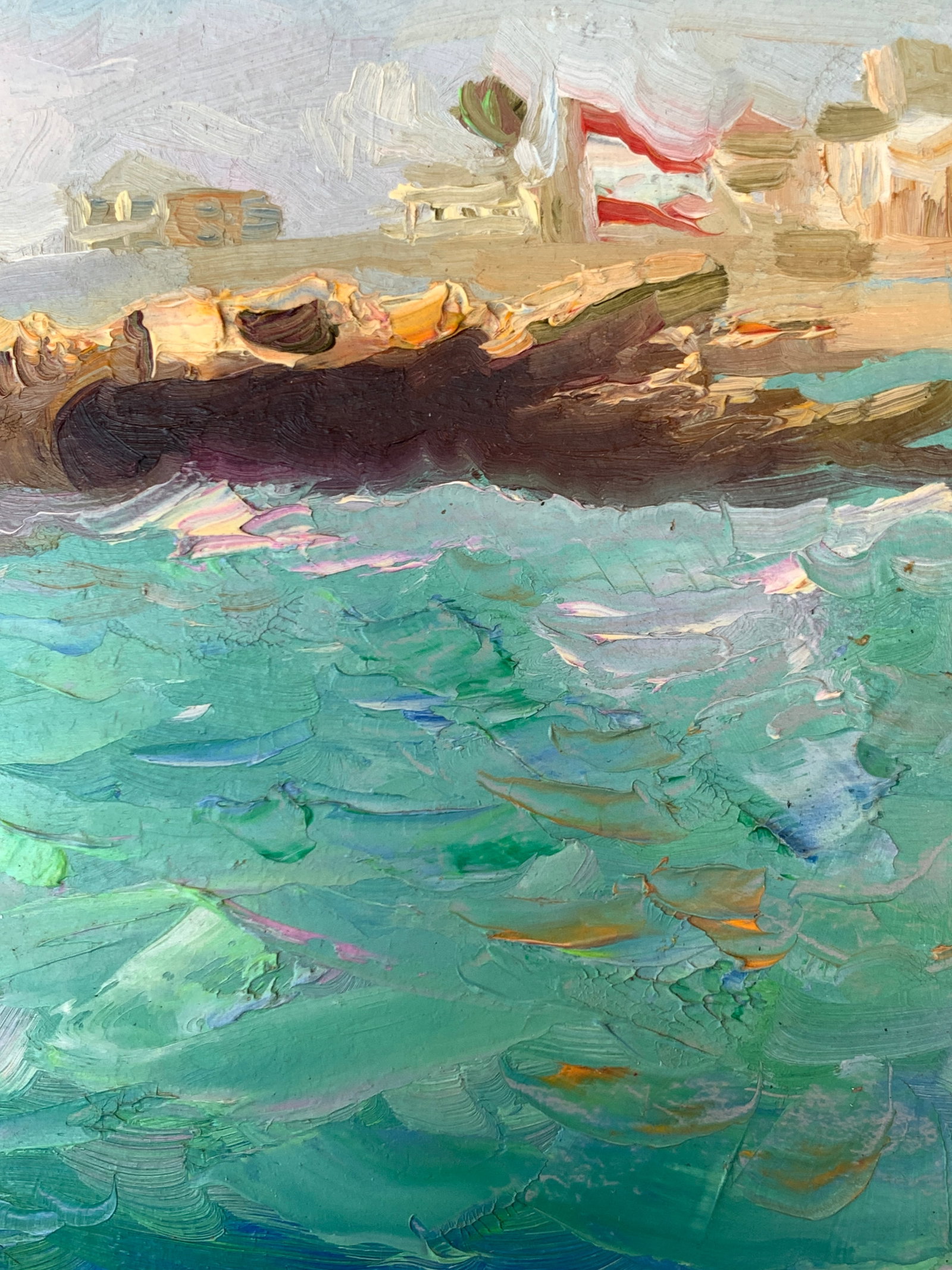 Oil painting Mediterranean coast Onyshchenko - 9
