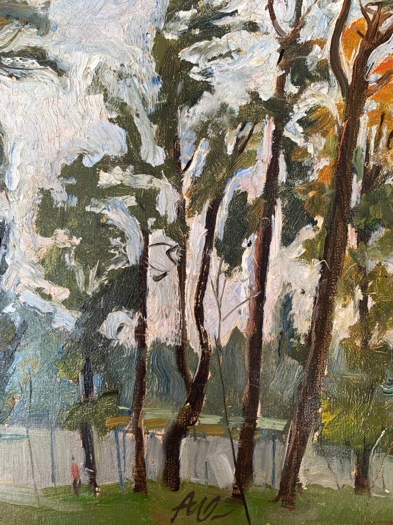 Oil painting Kyiv outskirts Onyshchenko - 10