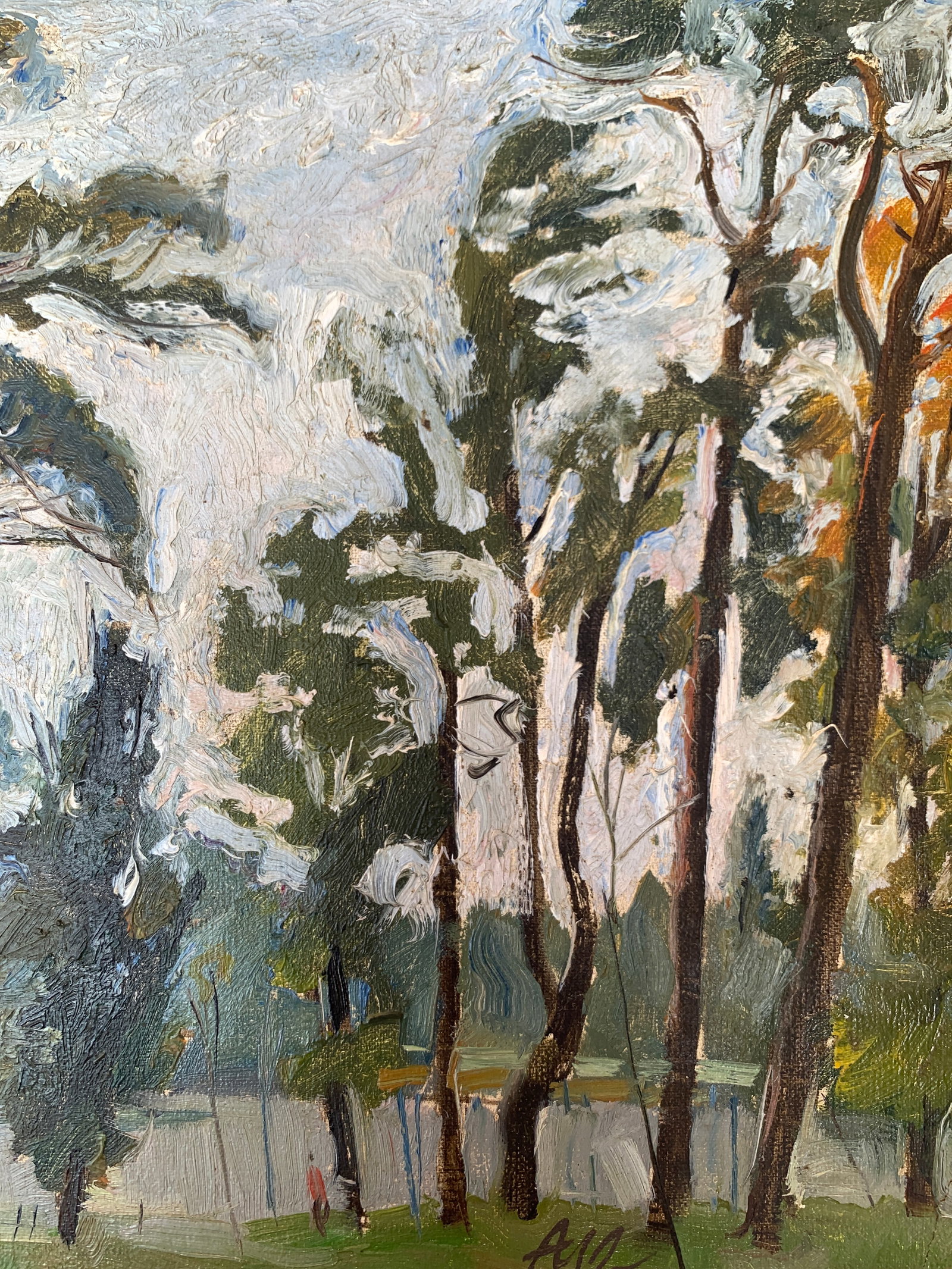Oil painting Kyiv outskirts Onyshchenko - 8