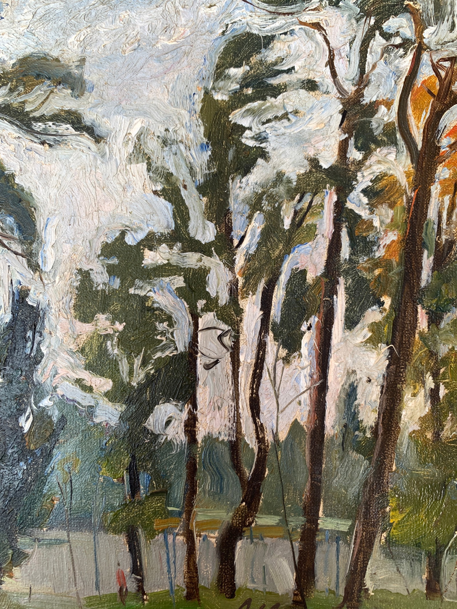 Oil painting Kyiv outskirts Onyshchenko - 9