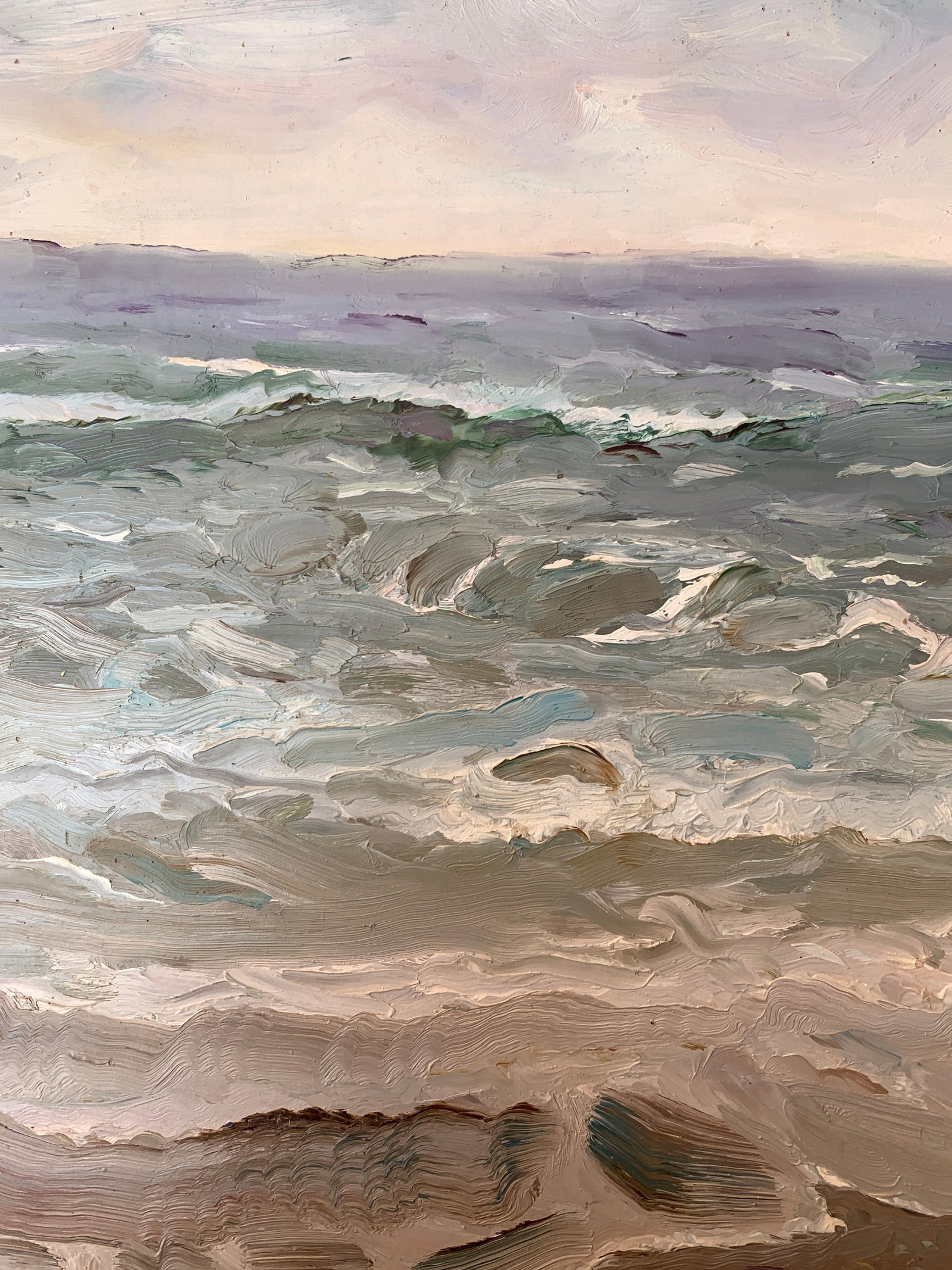 Oil painting Spring seashore Onyshchenko - 3