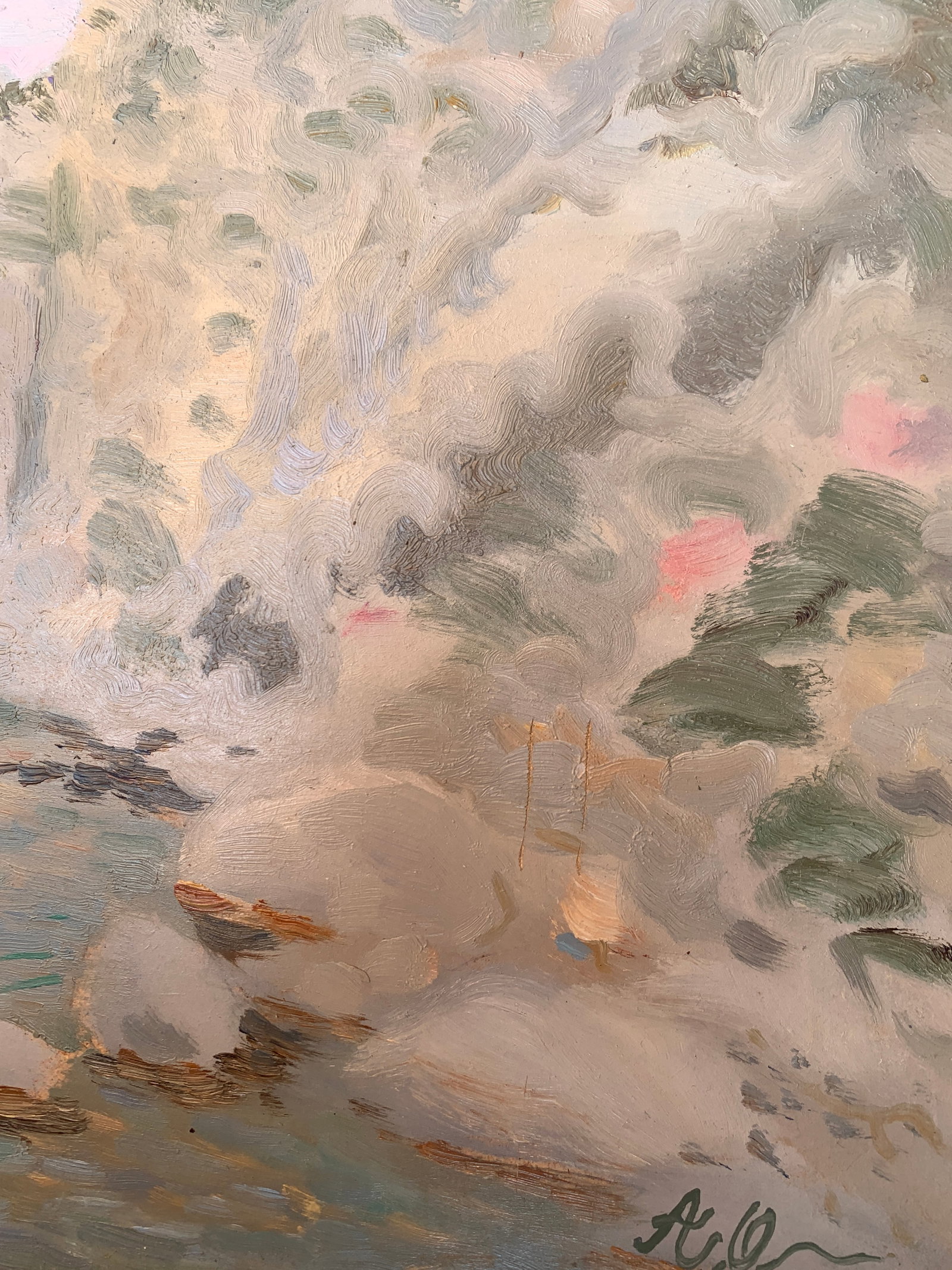 Oil painting Rocks in the morning Onyshchenko - 10