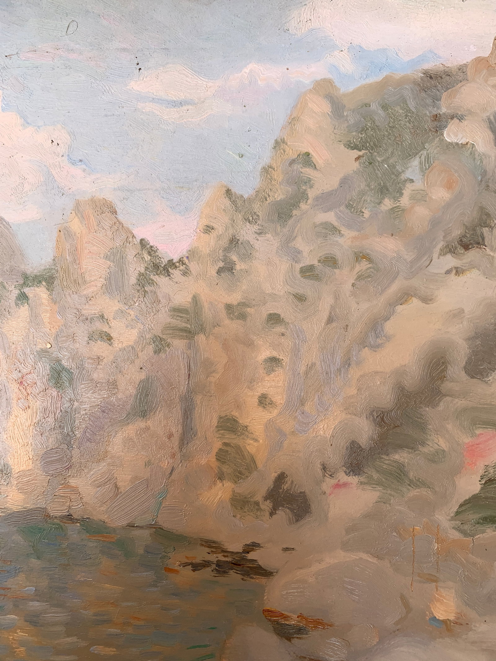 Oil painting Rocks in the morning Onyshchenko - 5