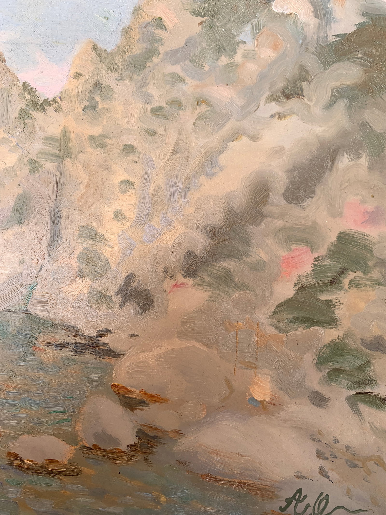 Oil painting Rocks in the morning Onyshchenko - 8